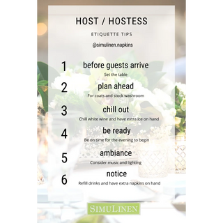 Host / Hostess Etiquette Tips