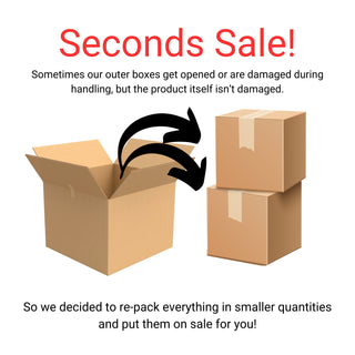 Seconds Sale - Opened or Damaged boxes but the product is still good!