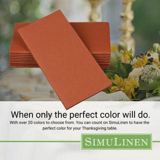 When only the perfect color will do. With over 20 colors to choose from. You can count on SimuLinen to have the perfect color for your wedding, shower, or other celebration.