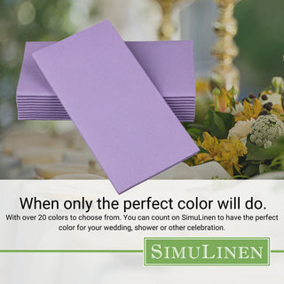 When only the perfect color will do. With over 20 colors to choose from. You can count on SimuLinen to have the perfect color for your wedding, shower, or other celebration.