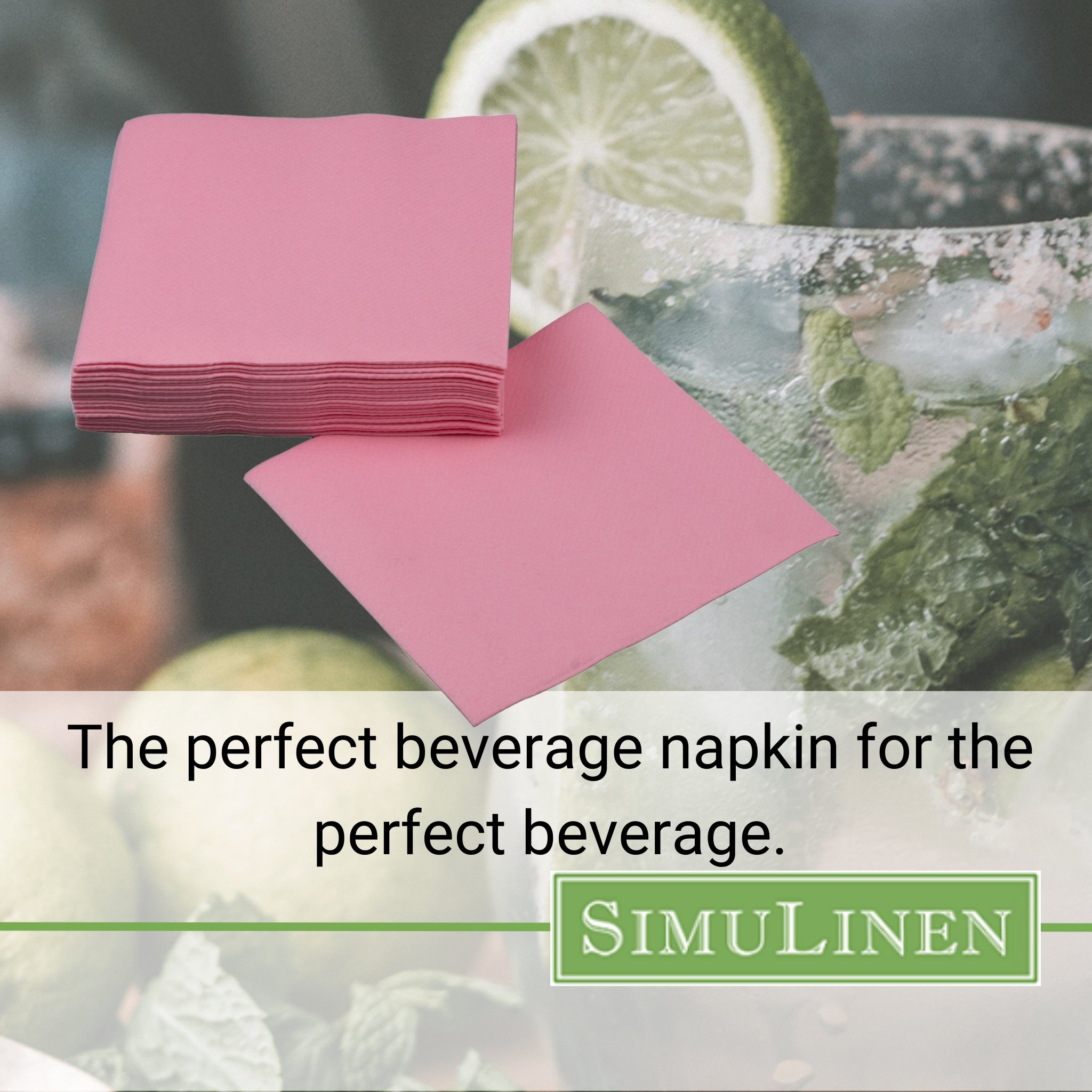 The perfect beverage napkin for the perfect beverage.