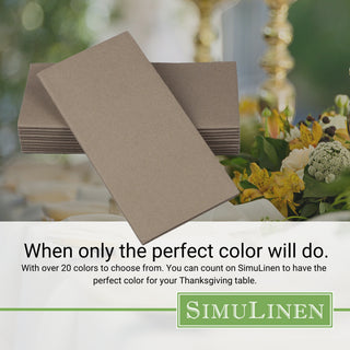 When only the perfect color will do. With over 20 colors to choose from. You can count on SimuLinen to have the perfect color for your wedding, shower, or other celebration.