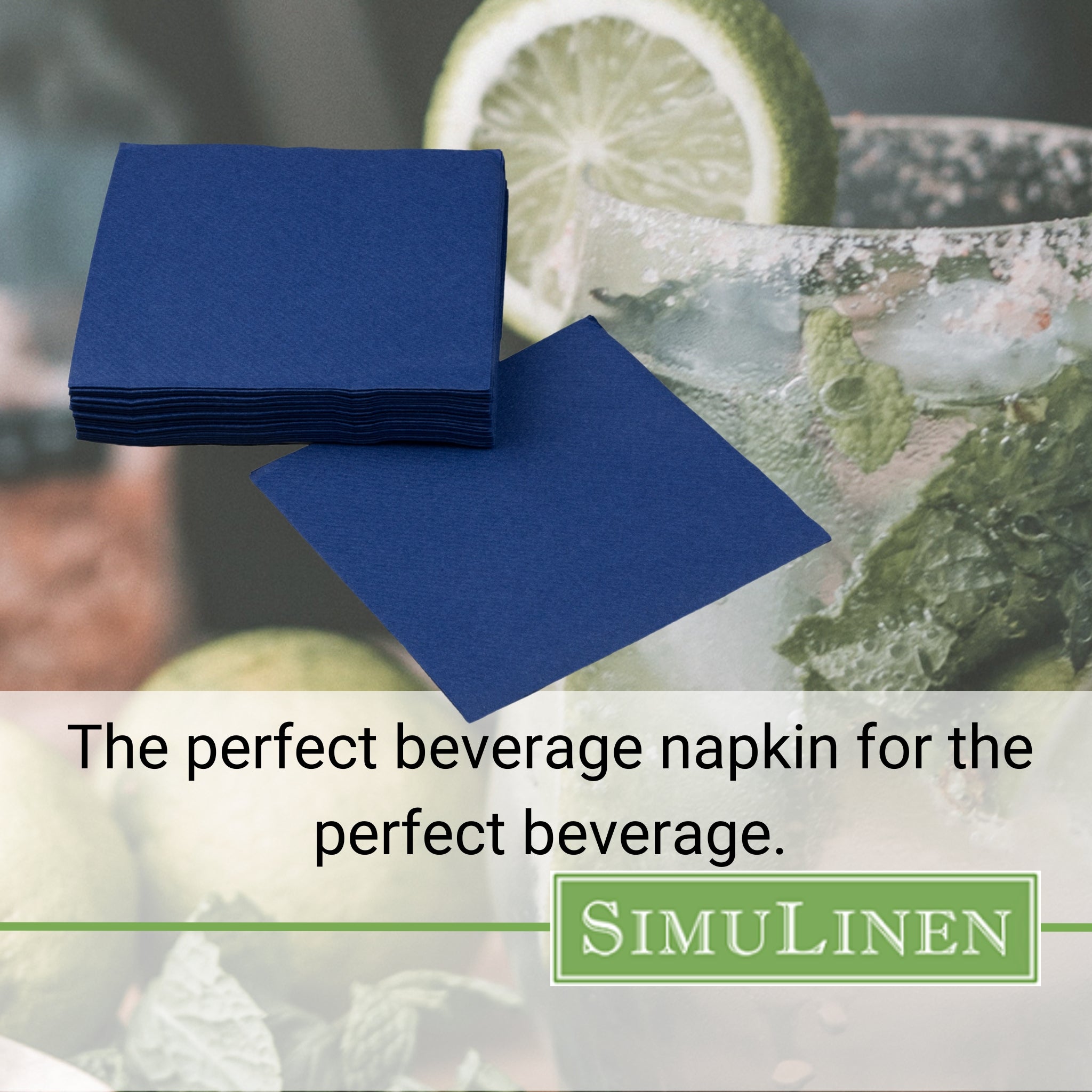 The perfect beverage napkin for the perfect beverage.