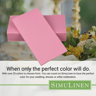 When only the perfect color will do. With over 20 colors to choose from. You can count on SimuLinen to have the perfect color for your wedding, shower, or other celebration.