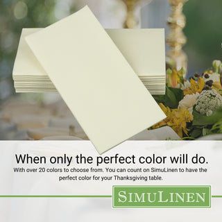 When only the perfect color will do. With over 20 colors to choose from. You can count on SimuLinen to have the perfect color for your wedding, shower, or other celebration.