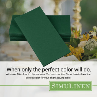 When only the perfect color will do. With over 20 colors to choose from. You can count on SimuLinen to have the perfect color for your wedding, shower, or other celebration.