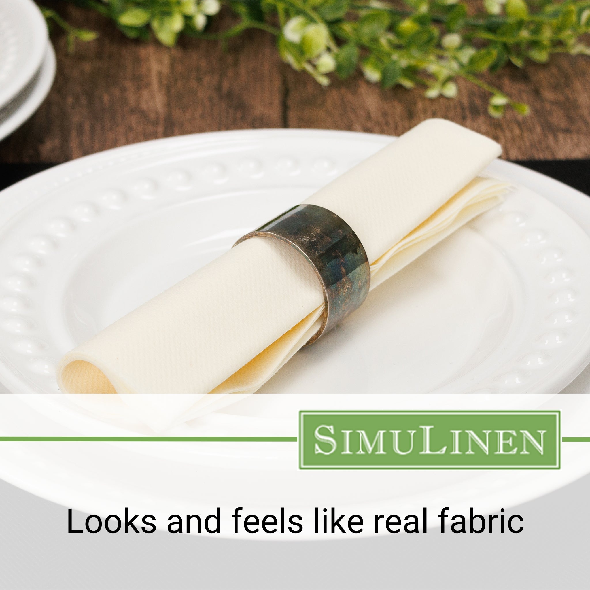 Looks and feels like real fabric.