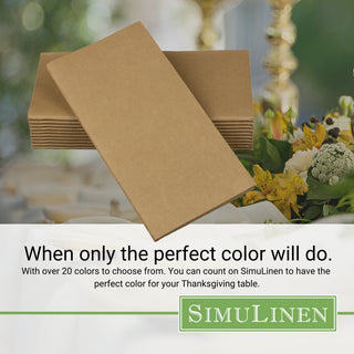 When only the perfect color will do. With over 20 colors to choose from. You can count on SimuLinen to have the perfect color for your wedding, shower, or other celebration.