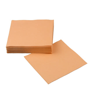 SimuLinen apricot beverage napkins.