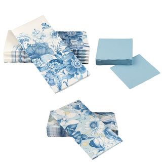 Blue Garden Bundle with Light Blue Beverage Napkins