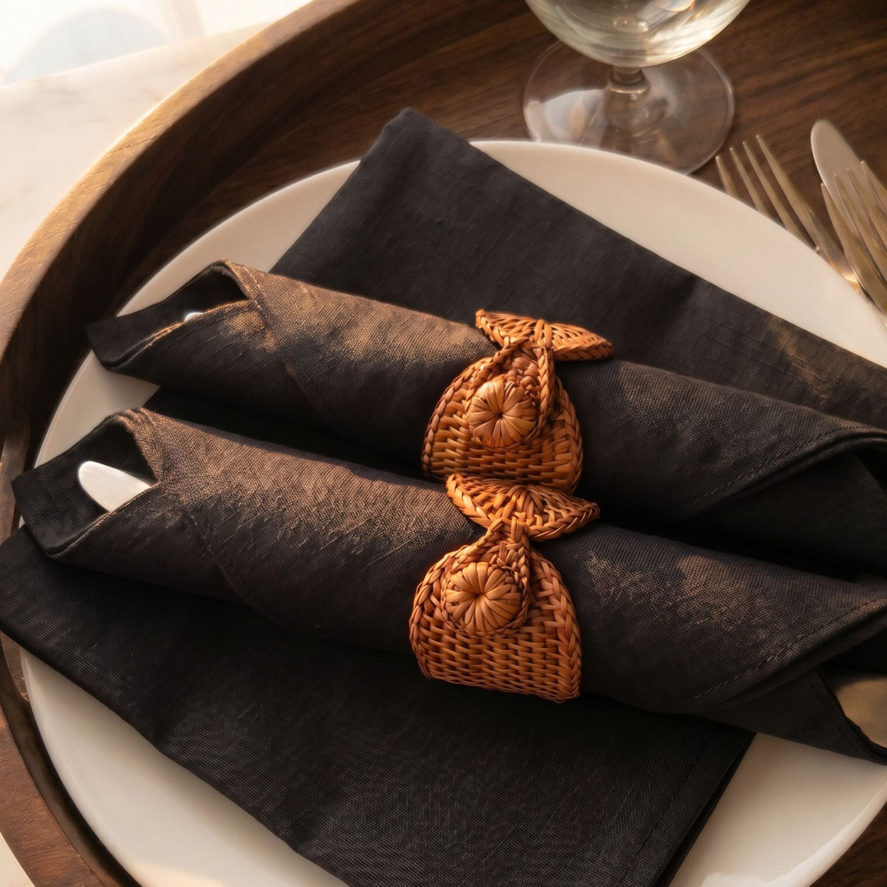 BLACK ClassicPoint Disposable Dinner Napkins — Premium UltraPly 16x16" (50 count)