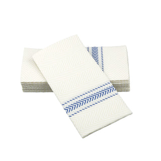 SimuLinen Blue Bistro ClassicPoint disposable napkins.