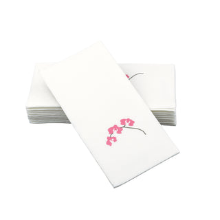 SimuLinen ClassicPoint Orchid disposable napkins.