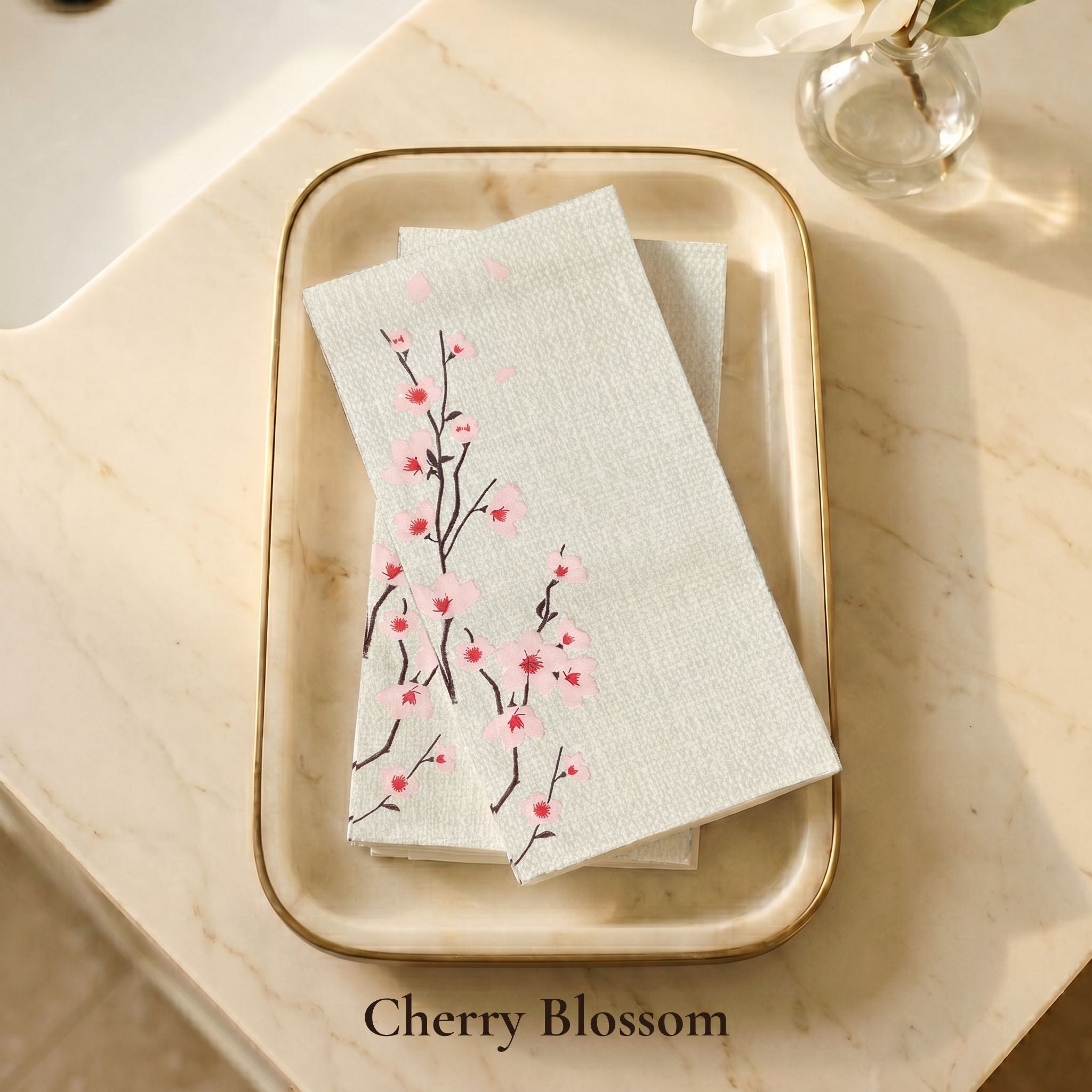 Cherry Blossom Guest Towel 25ct