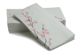 12"x17" SimuLinen - Cherry Blossom - Guest Towel 24 count **FINAL SALE**