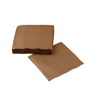 SimuLinen copper disposable cocktail napkins.