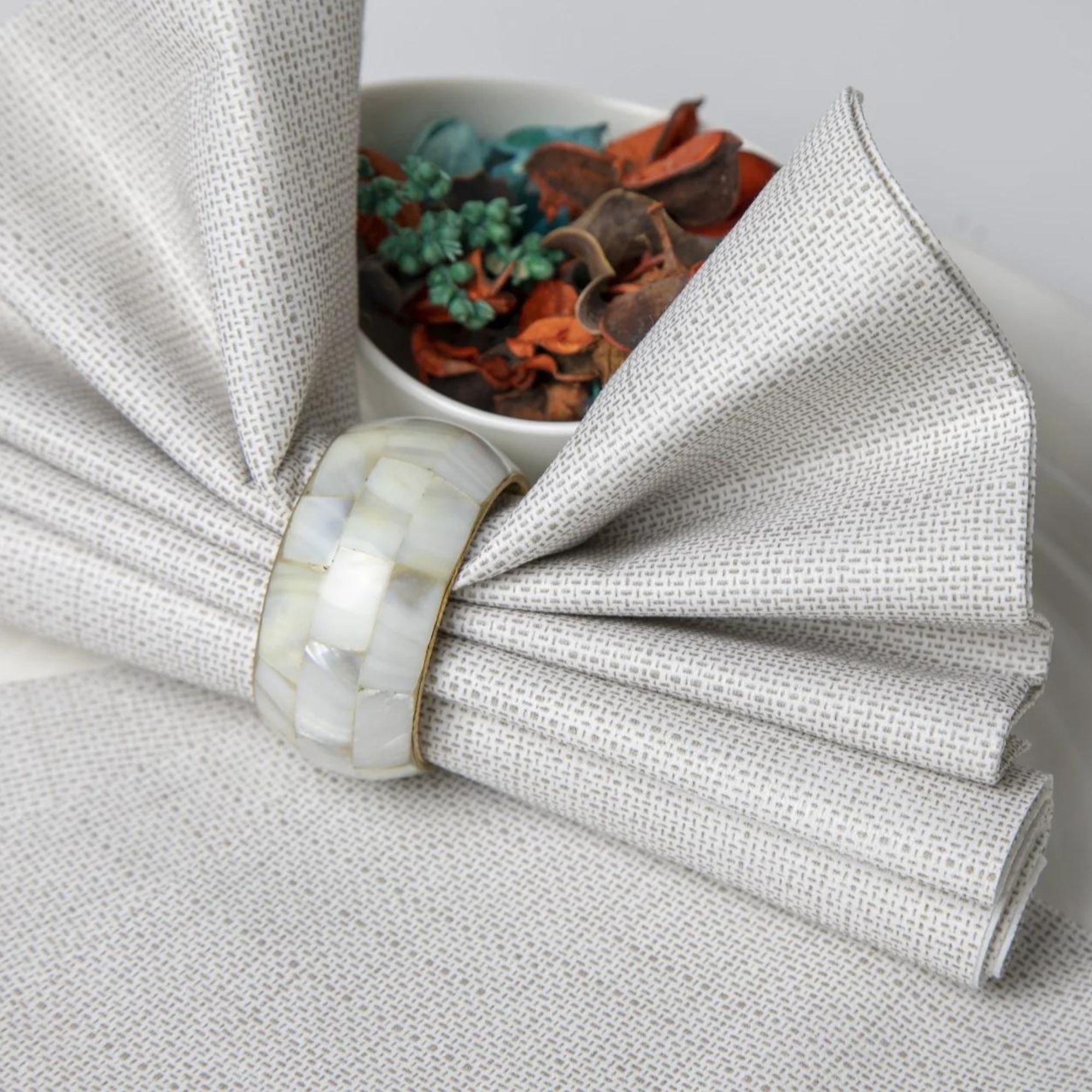 LIGHT GREY ElegantTouch Disposable Napkins - Cloth-Feel Nonwoven 16"x16"