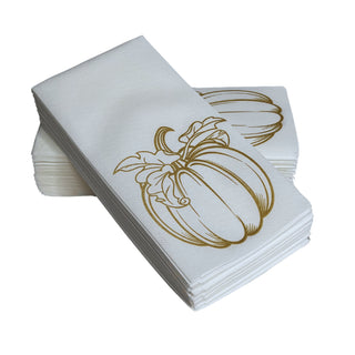 12"x17" SimuLinen Signature Gold Pumpkin Guest Towel