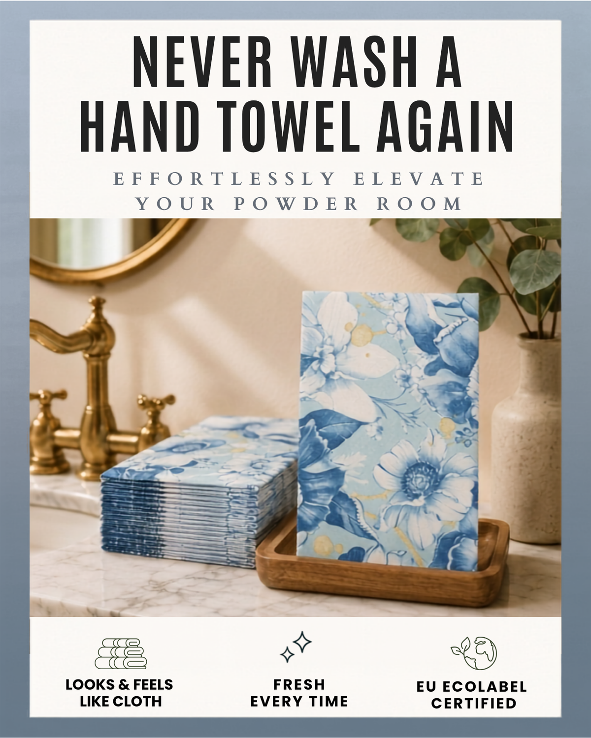 Luxury Disposable Hand Towels ~ Choose Any 4 Designs ~ 25 Each ~ 100 Total ~ Never Wash a Hand Towel Again