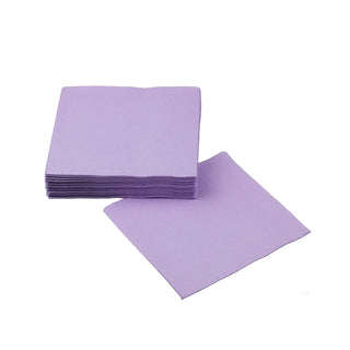 SimuLinen lavender disposable cocktail napkins.