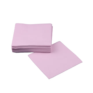 SimuLinen light pink disposable beverage napkins.