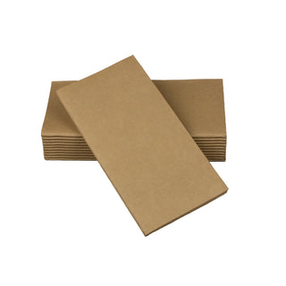 SimuLinen natural brown luxury disposable hand towels.