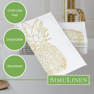 Bullet point image for SimuLinen guest towels: Cloth-like feel, disposable, and absorbent.