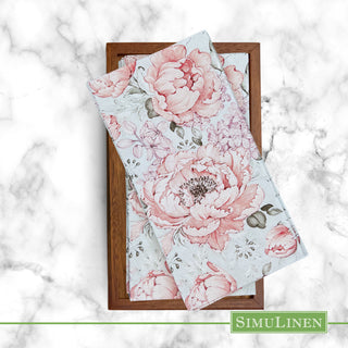 hydrangea flower guest towel