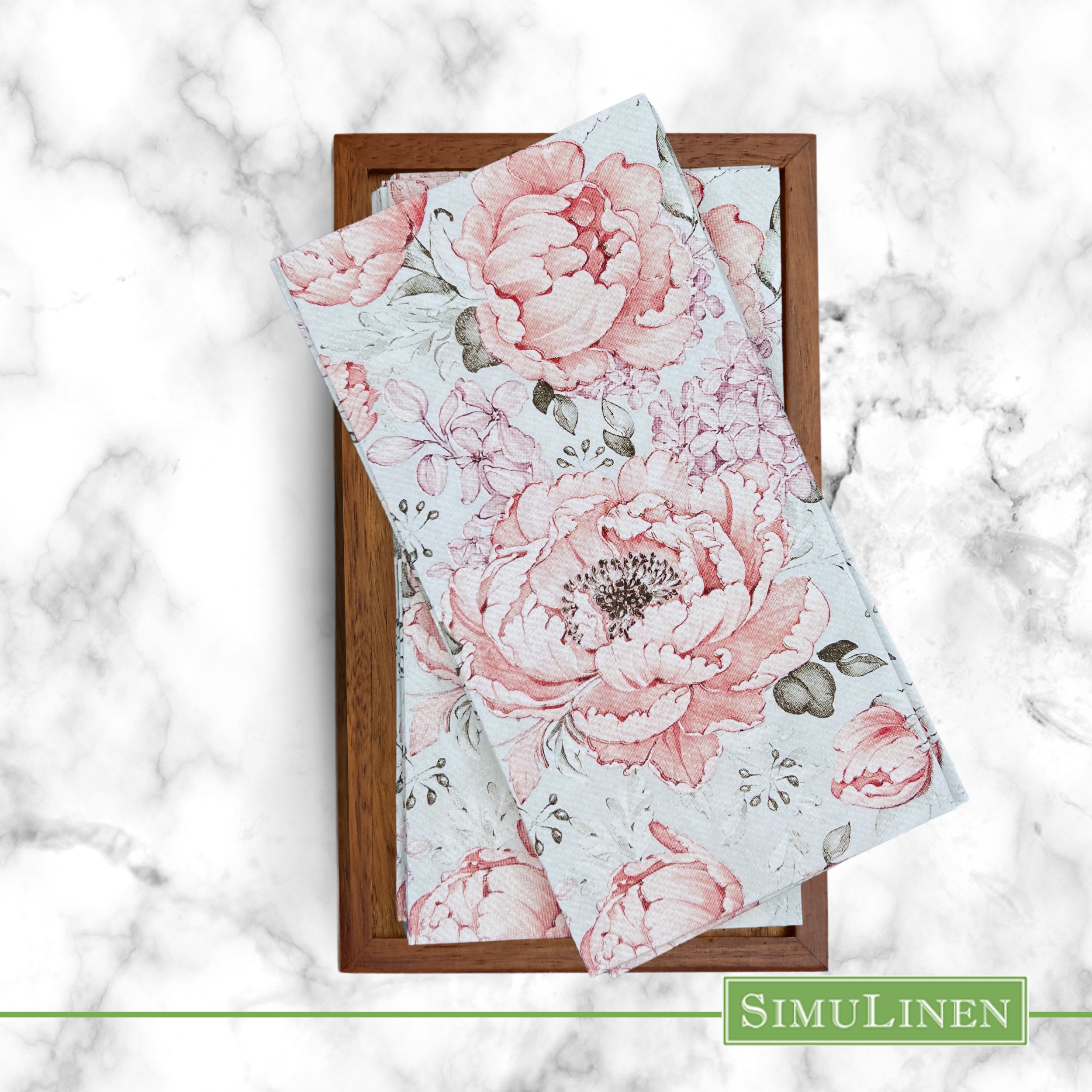 hydrangea flower guest towel