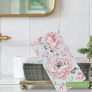 hydrangea flower guest towel