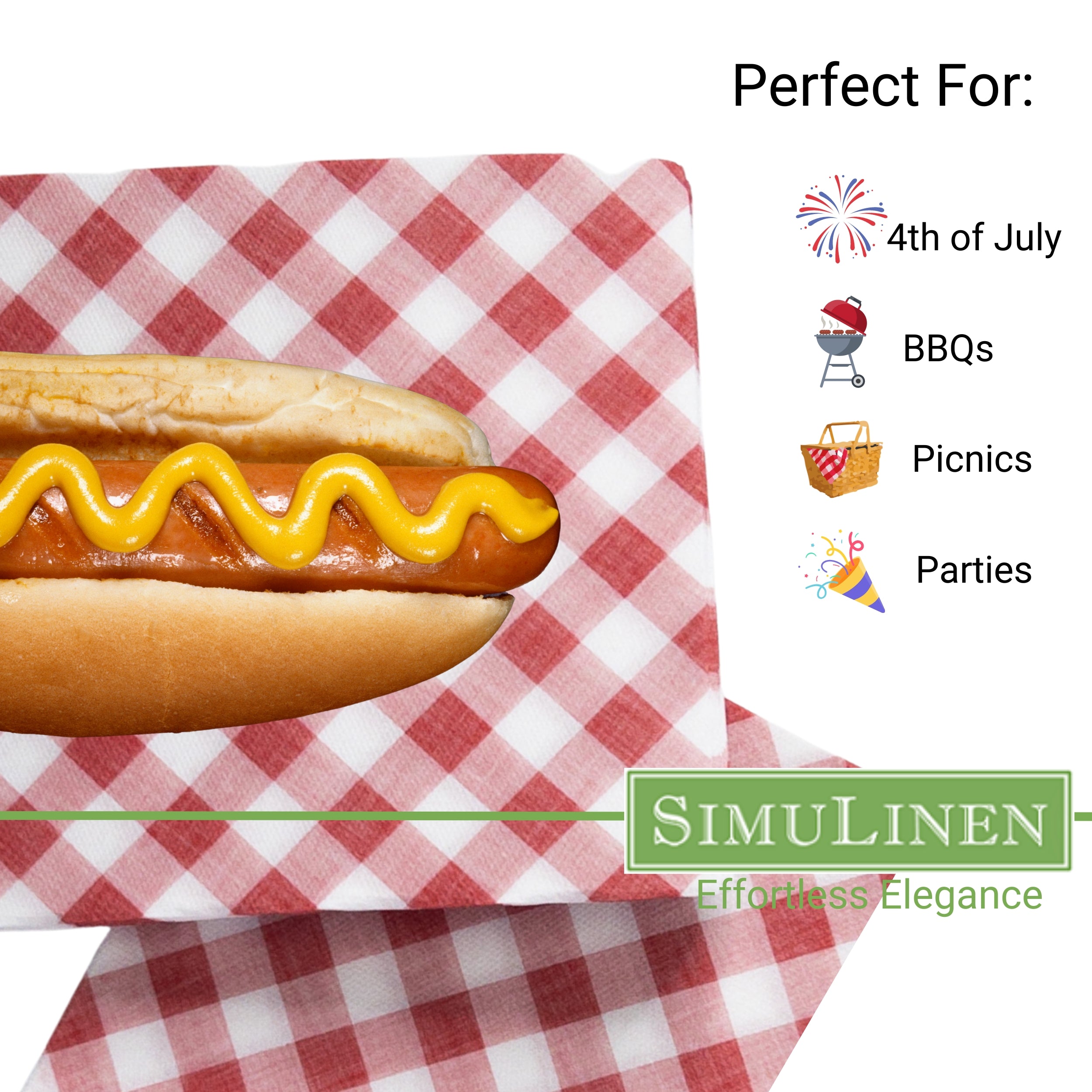 Perfect for: 4th of July, BBQs, Picnics, and Parties.