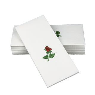 SimuLinen signature rose disposable luxury paper napkins