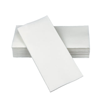 SimuLinen signature white luxury paper dinner napkins.