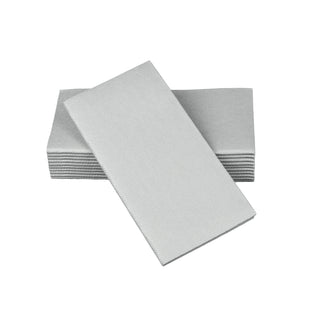 SimuLinen signature silver luxury disposable hand towels.