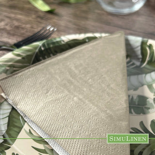 13"x13" SimuLinen Simplicity Collection - 3-Ply - Champagne Gold **FINAL SALE**