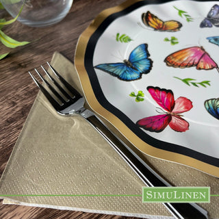 13"x13" SimuLinen Simplicity Collection - 3-Ply - Champagne Gold **FINAL SALE**