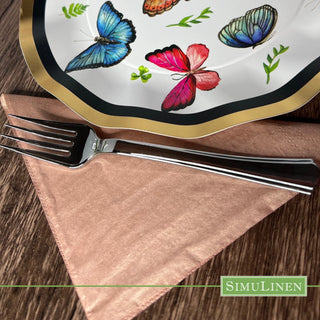 13"x13" SimuLinen Simplicity Collection - 3-Ply - Rose Gold **FINAL SALE**