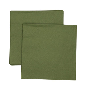 13"x13" SimuLinen Simplicity Collection - 3-Ply - Olive Green