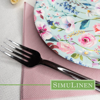 13"x13" SimuLinen Simplicity Collection - 3-Ply - Dark Pink/Dusty Rose **FINAL SALE**