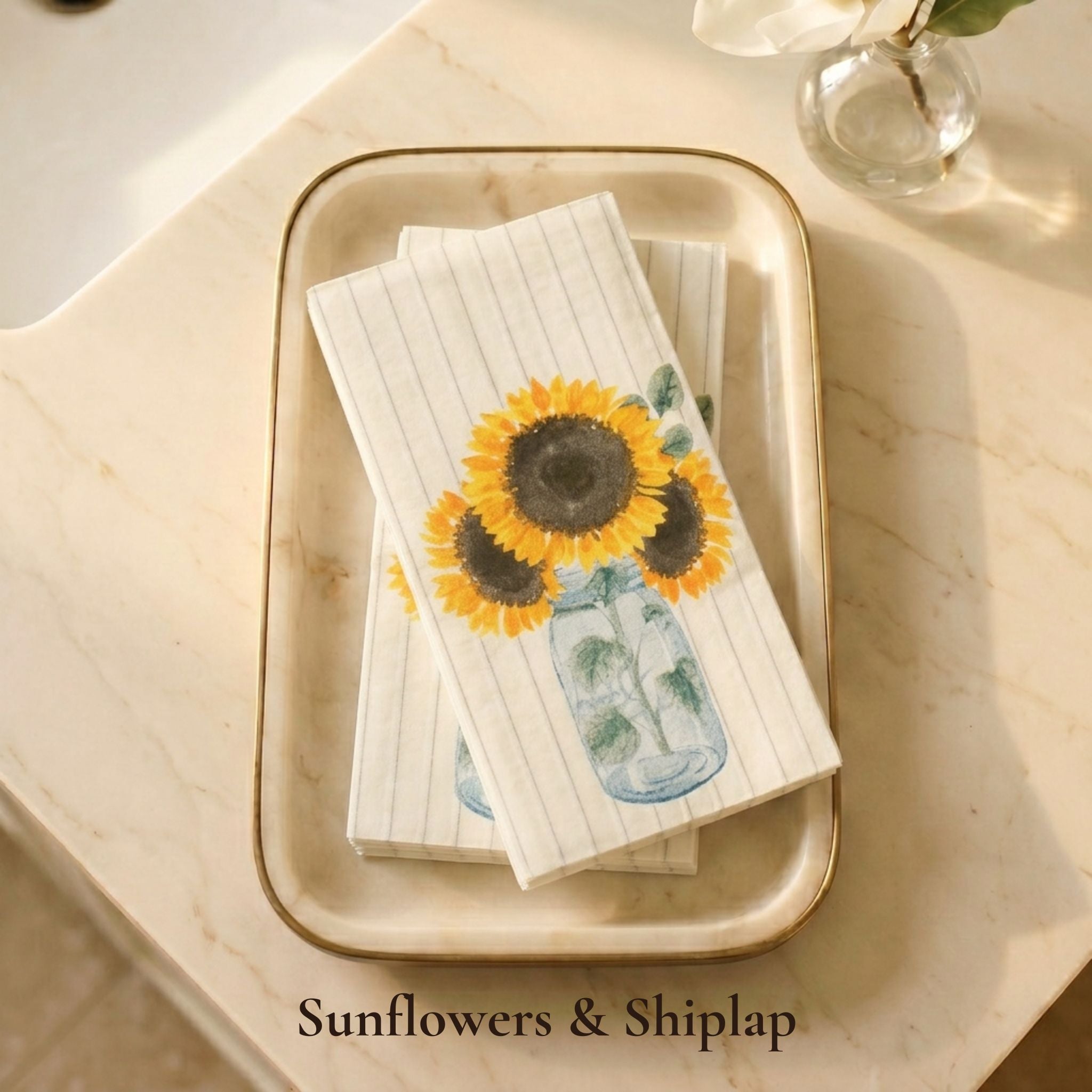 Sunflower Guest Towel 25ct