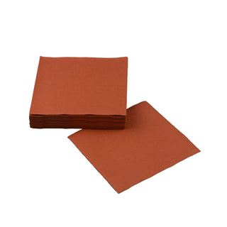 SimuLinen Terracotta beverage napkins