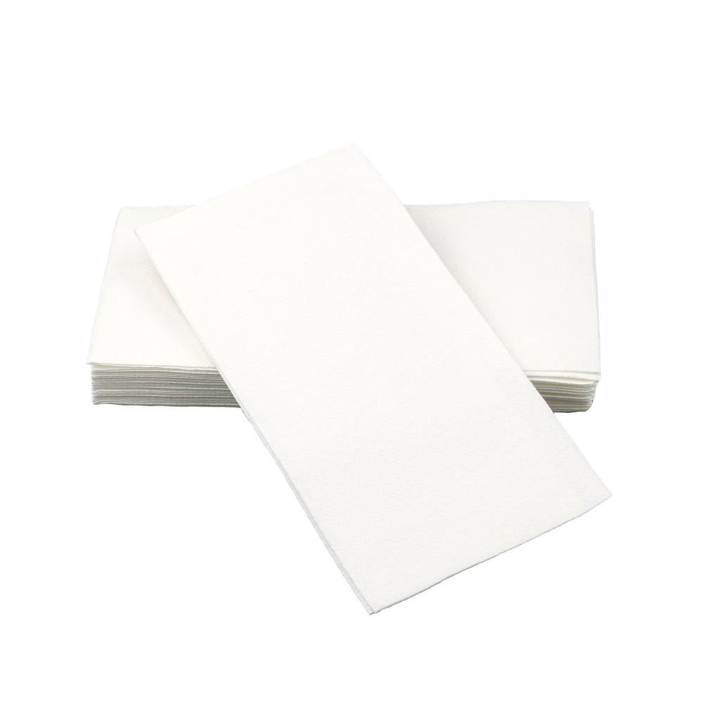 12 x17 SimuLinen Premium White Cloth Like Guest Towel