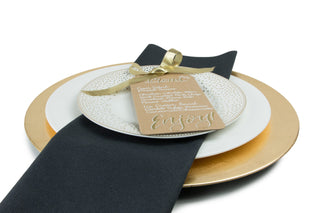 SimuLinen Black Flat Pack Unfolded Dinner Napkin