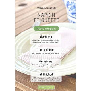 4 Essential Napkin Etiquette Tips