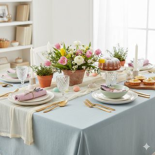 Easter Brunch Inspiration: How to Use Pastel Palettes &amp; Linen Textures for a Relatable Gathering