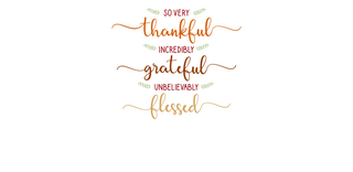 So Much to Be Thankful for!