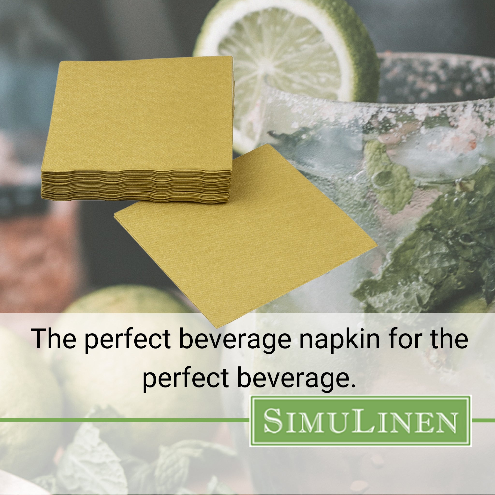 The perfect beverage napkin for the perfect beverage.