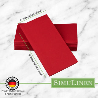 16"x16" SimuLinen Signature Color Collection - RED