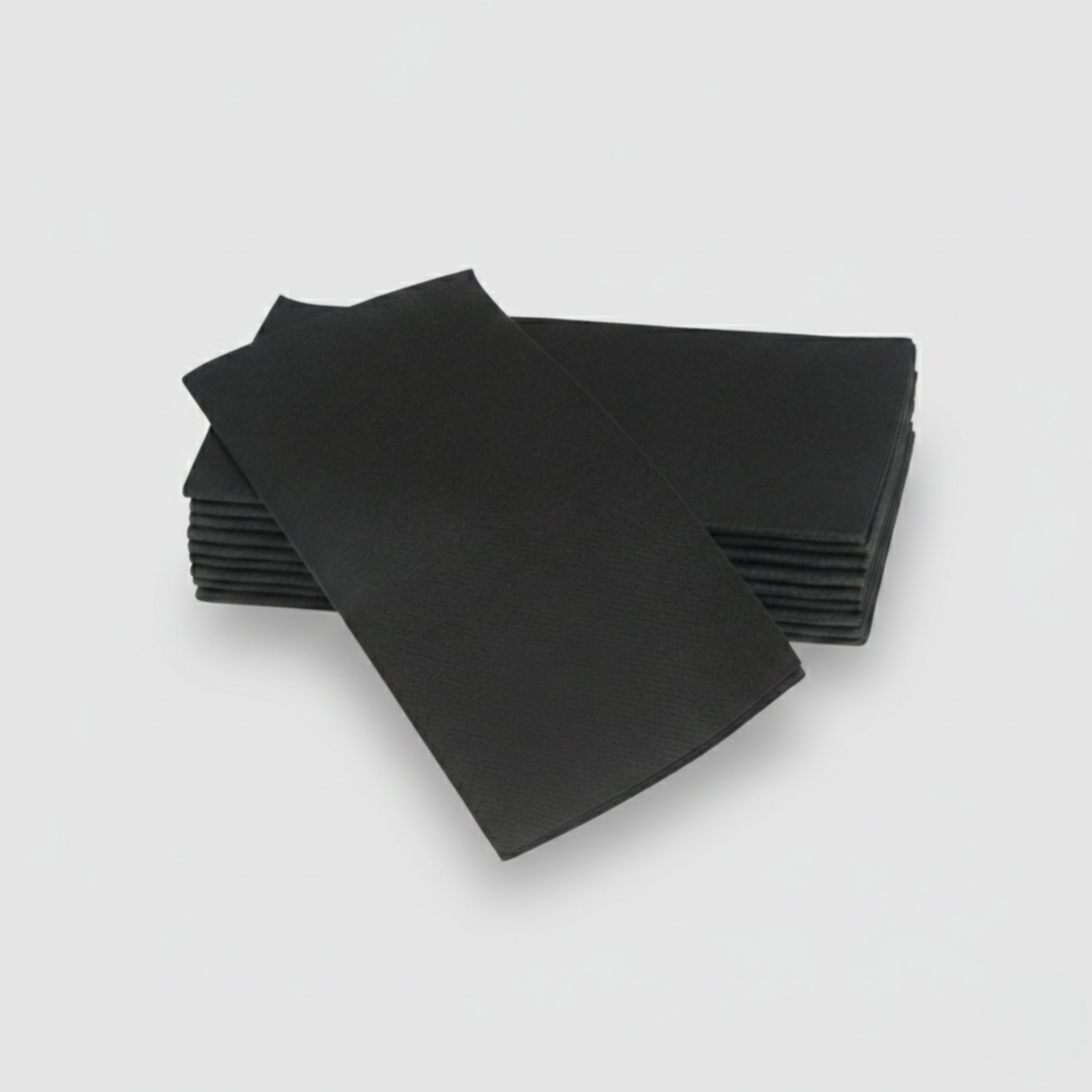 Black SimuLinen dinner napkin