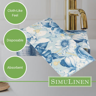 12x17 SimuLinen Premium White Cloth-Like Guest Towel